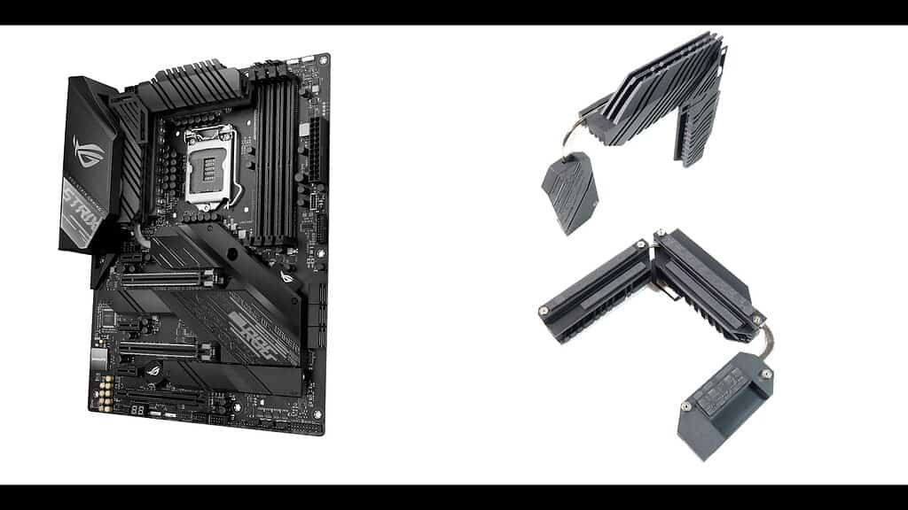 ROG STRIX Z490-E VRM HEATSINKS