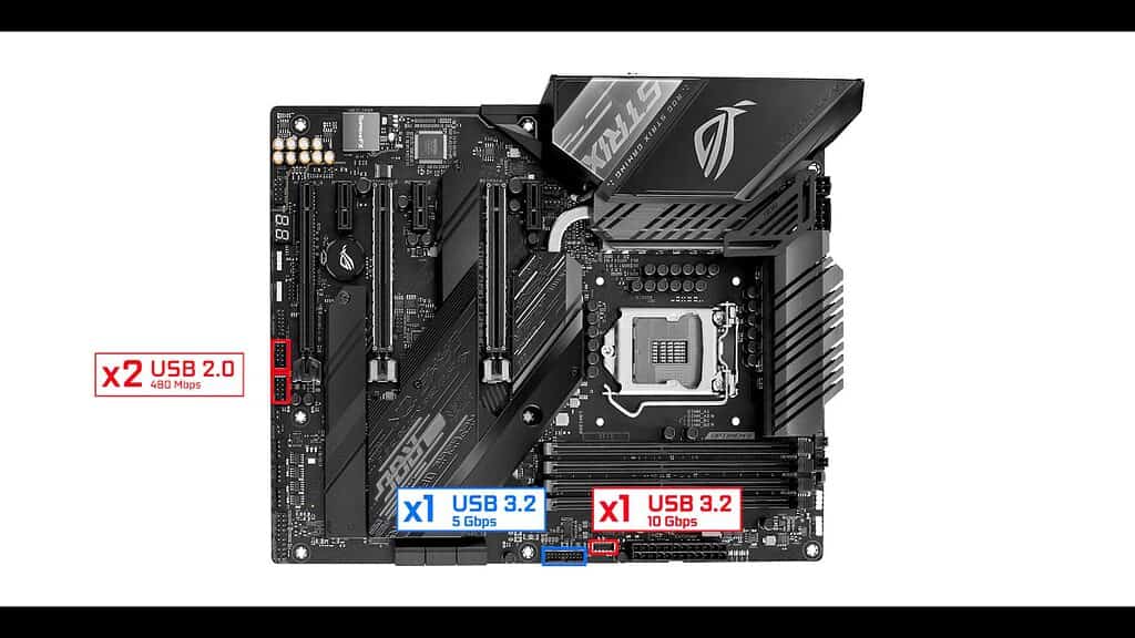 ROG STRIX Z490-E USB