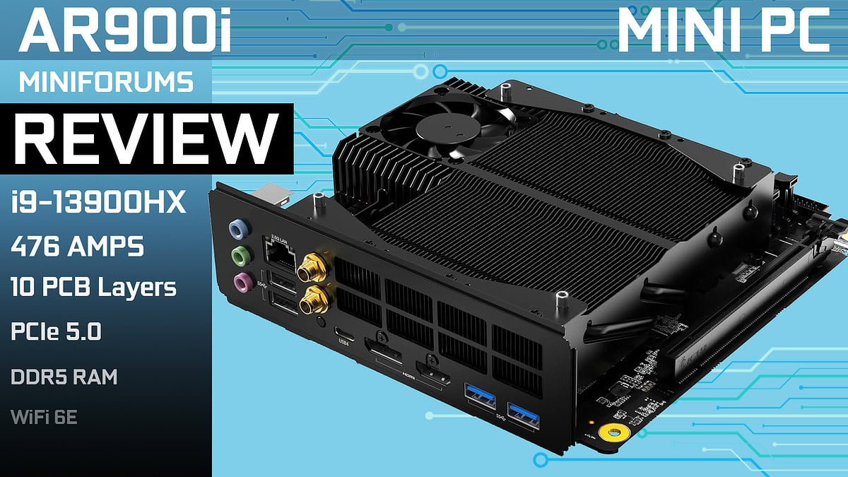 【FUYUKI 】MINISFORUM AR900i Minisforum AR900i Motherboard Features Intel's 24-Core i9