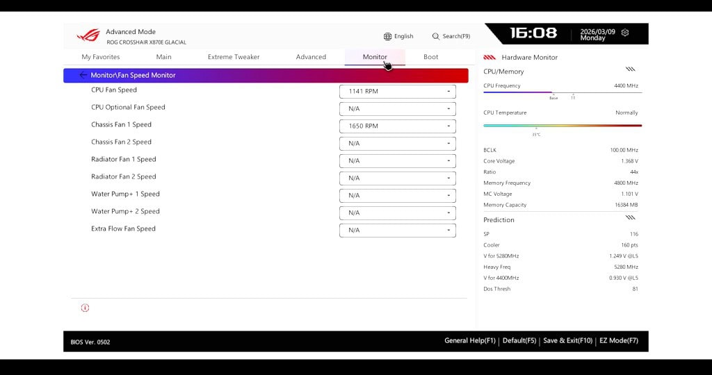 ASUS ROG CROSSHAIR X870E GLACIAL NEW BIOS