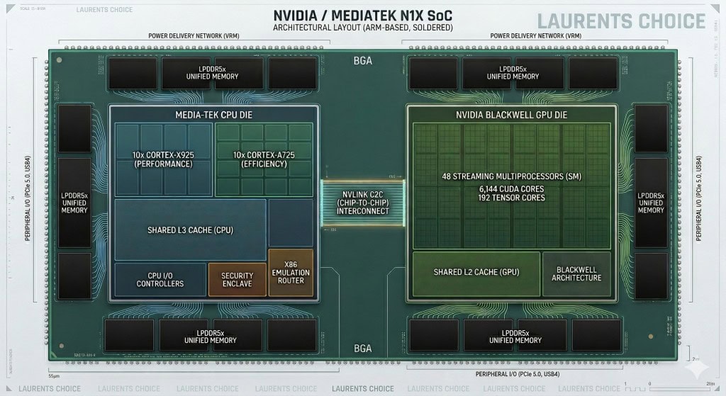 N1X SOC - NVIDIA - MEDIATEK