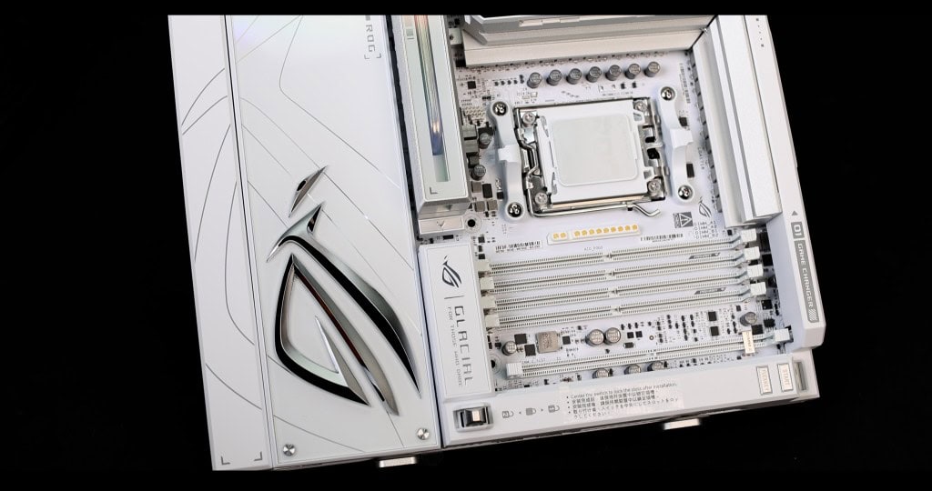 ROG CROSSHAIR X870E GLACIAL Fully Dressed