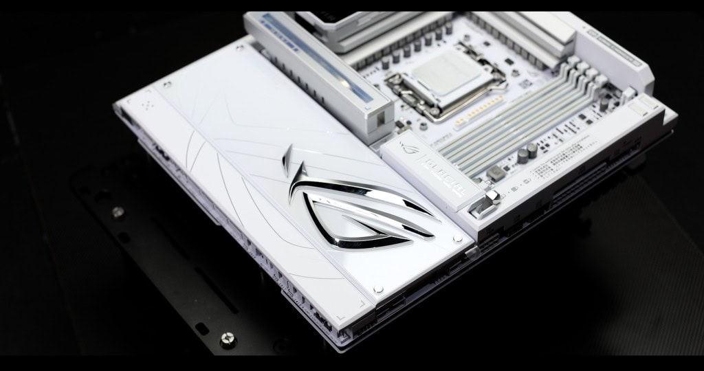 ROG CROSSHAIR X870E GLACIAL Fully Dressed