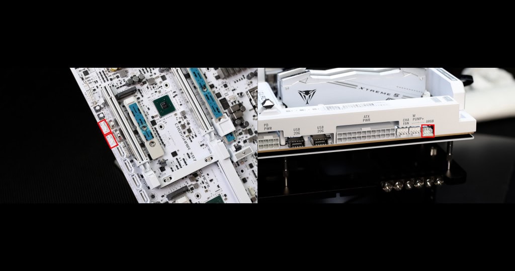 ROG CROSSHAIR X870E GLACIAL RGB Connectors