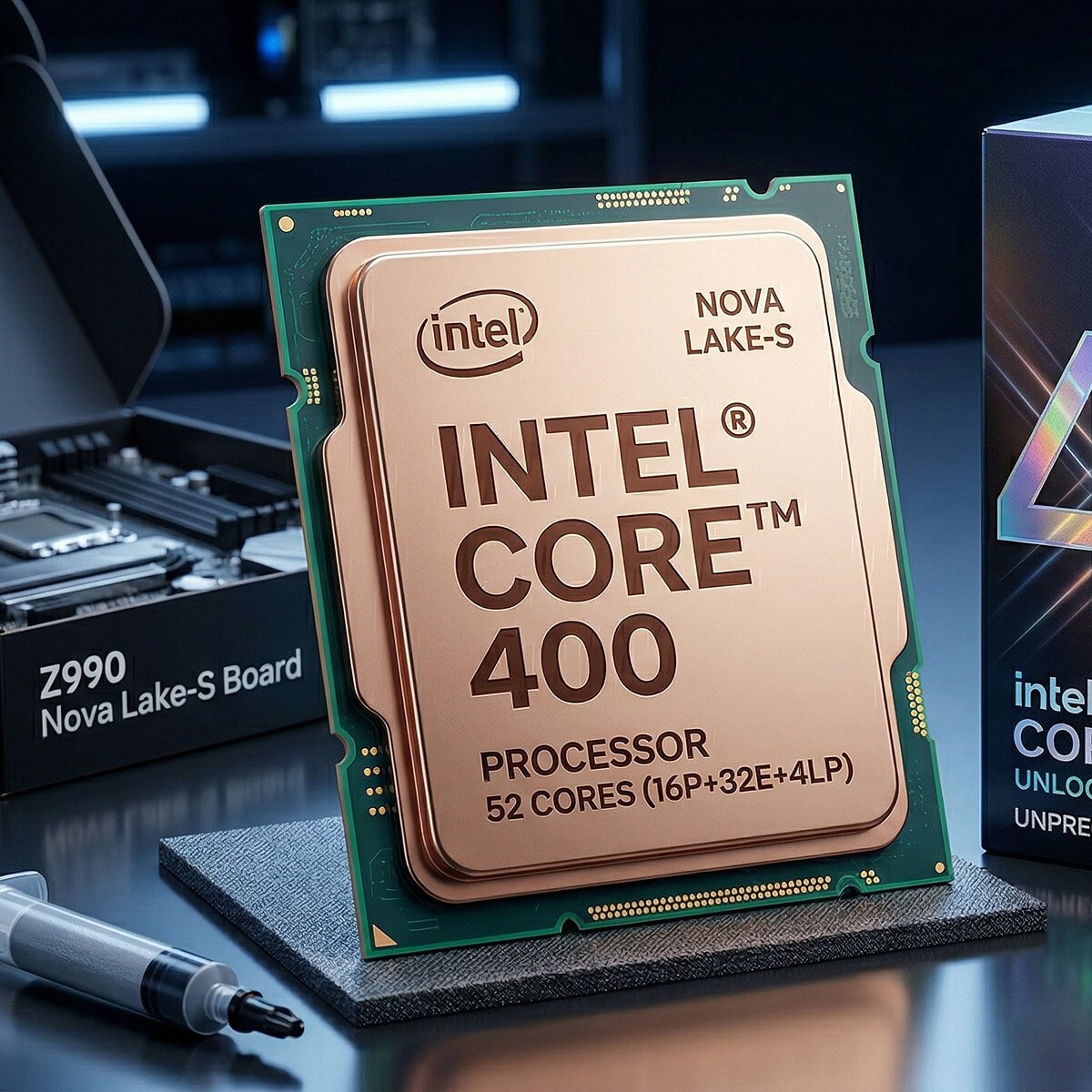 Core Ultra 400 Series – 52 cores confirmed – x36 PCIe 5.0 lanes
