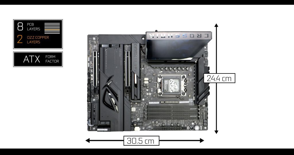 ASUS ROG CROSSHAIR X870E DARK HERO PCB