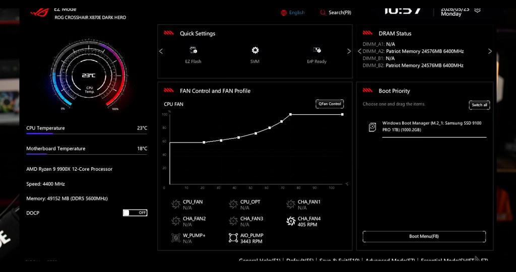 ASUS ROG CROSSHAIR X870E DARK HERO NEW BIOS