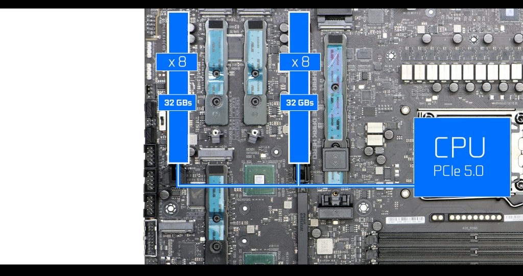 ASUS ROG CROSSHAIR X870E DARK HERO PCIe export