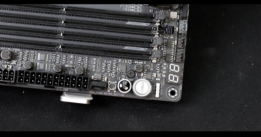 ASUS ROG CROSSHAIR X870E DARK HERO SOLDERED BUTTONS